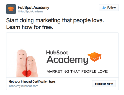 HubSpot Academy ad
