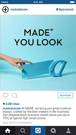 Instagram Sponsored Ad