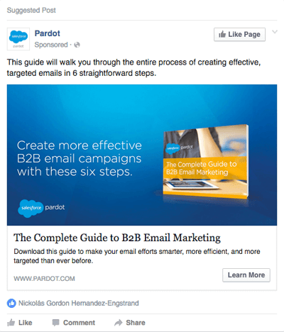 Pardot ad